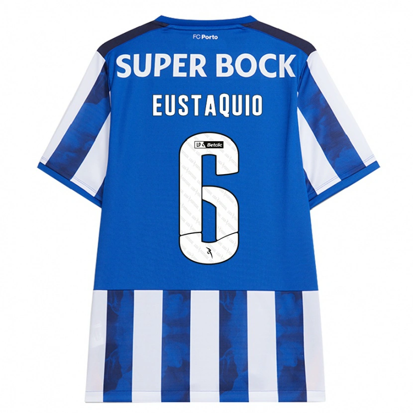 Danxen Uomo Maglia Stephen Eustaquio #6 Blu Bianco Kit Gara Home 2024/25 Maglietta