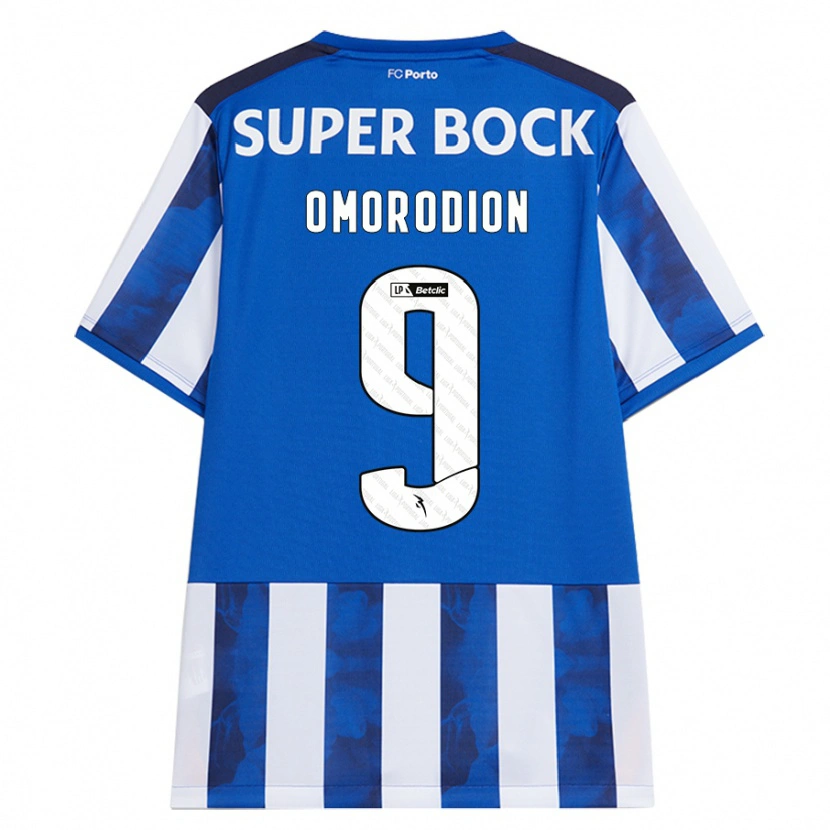 Danxen Uomo Maglia Samu Omorodion #9 Blu Bianco Kit Gara Home 2024/25 Maglietta