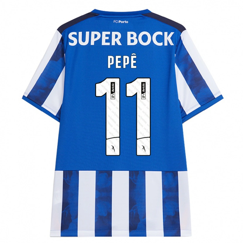 Danxen Uomo Maglia Pepê #11 Blu Bianco Kit Gara Home 2024/25 Maglietta