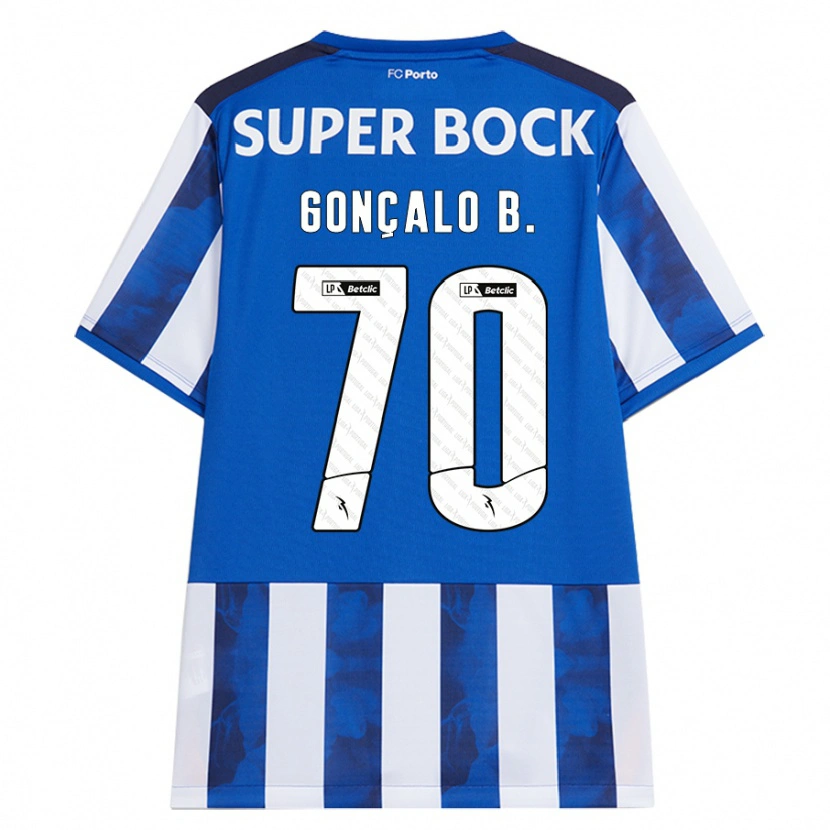 Danxen Uomo Maglia Gonçalo Borges #70 Blu Bianco Kit Gara Home 2024/25 Maglietta