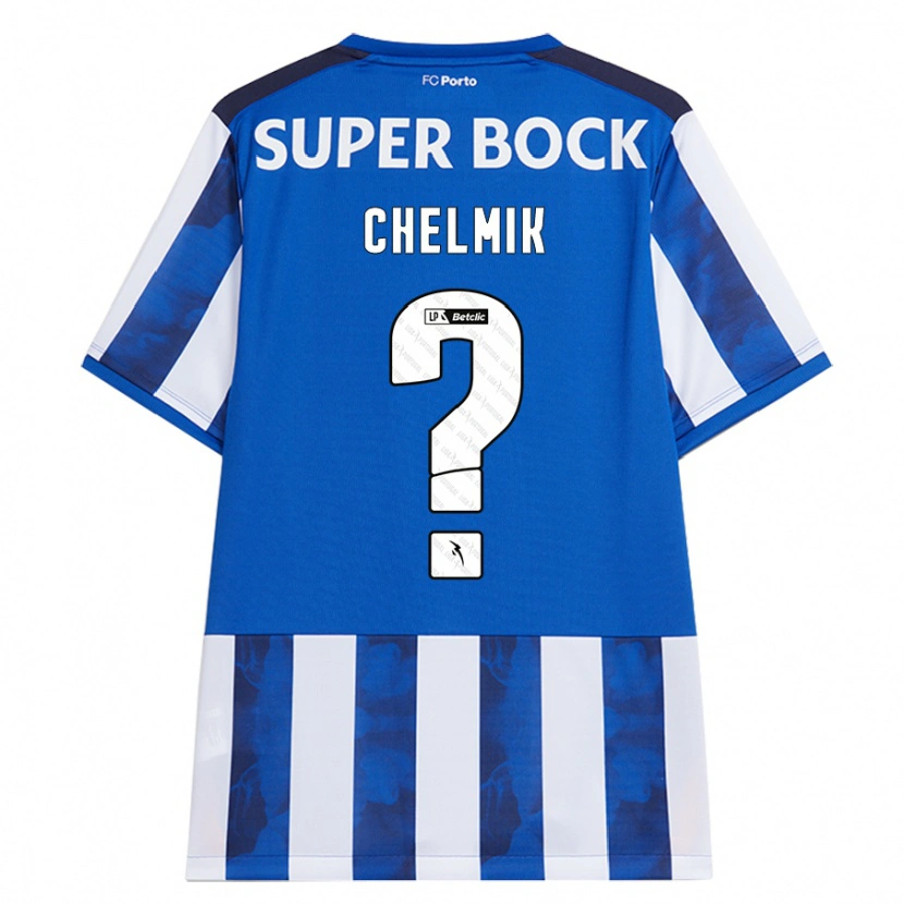 Danxen Uomo Maglia Chelmik #0 Blu Bianco Kit Gara Home 2024/25 Maglietta
