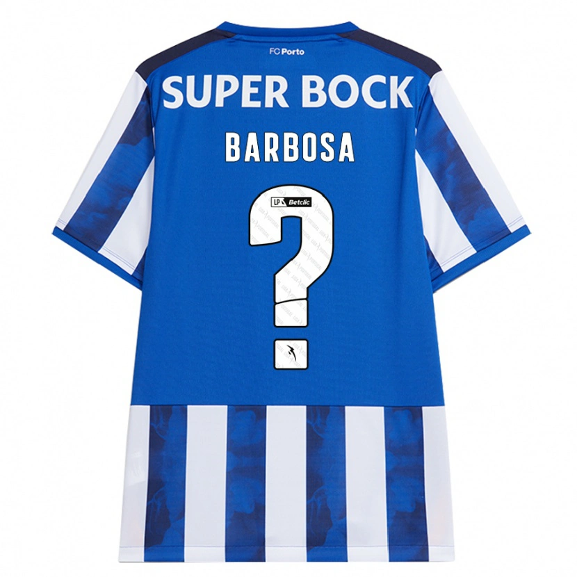 Danxen Uomo Maglia Rúben Barbosa #0 Blu Bianco Kit Gara Home 2024/25 Maglietta