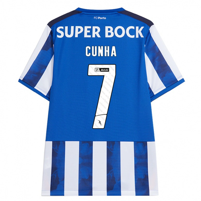 Danxen Uomo Maglia Duarte Cunha #7 Blu Bianco Kit Gara Home 2024/25 Maglietta