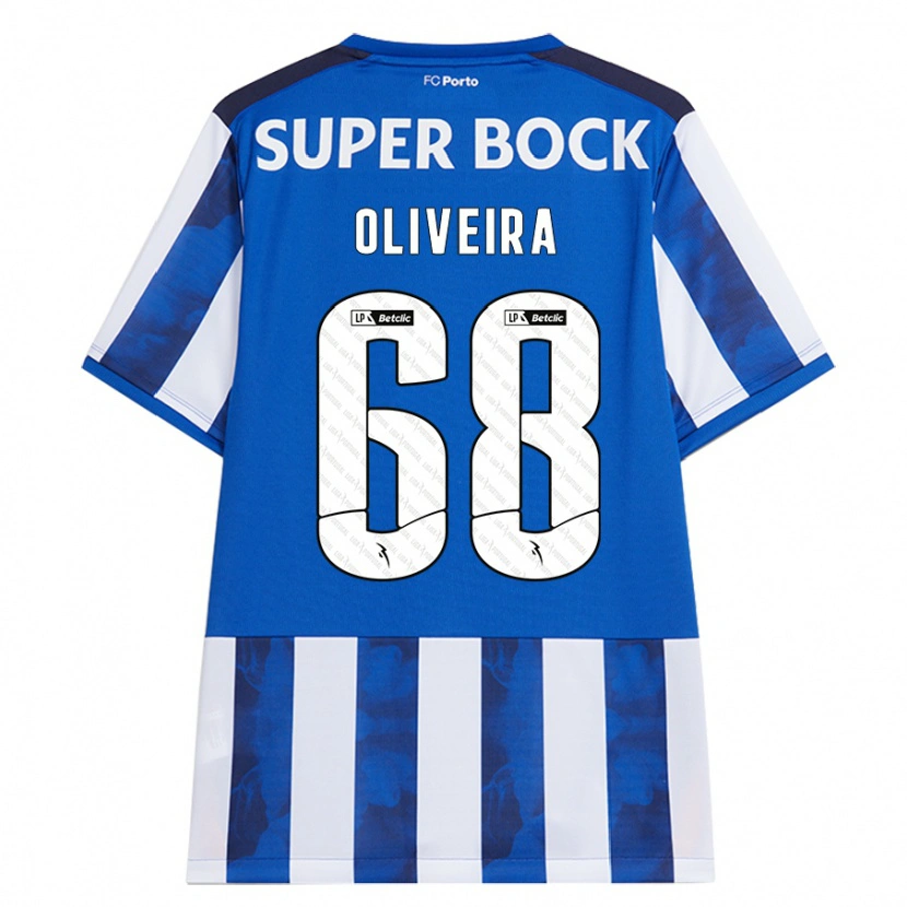 Danxen Uomo Maglia André Oliveira #68 Blu Bianco Kit Gara Home 2024/25 Maglietta