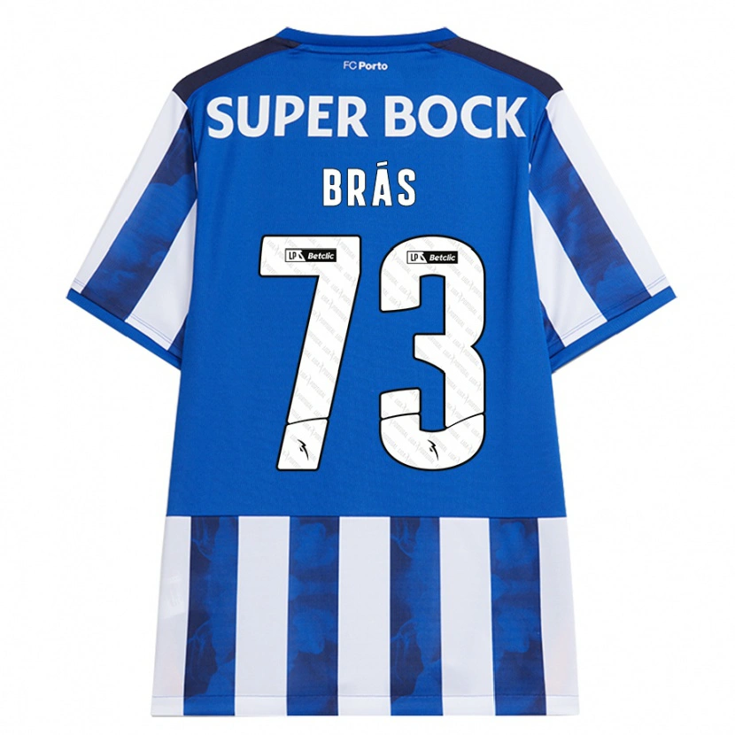 Danxen Uomo Maglia Gabi Brás #73 Blu Bianco Kit Gara Home 2024/25 Maglietta