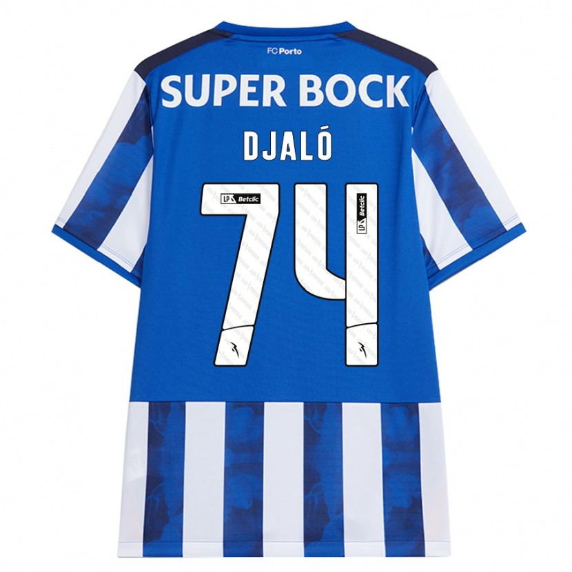 Danxen Uomo Maglia Ussumane Djaló #74 Blu Bianco Kit Gara Home 2024/25 Maglietta