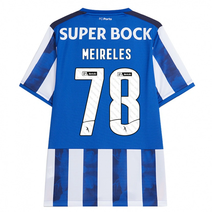 Danxen Uomo Maglia Jorge Meireles #78 Blu Bianco Kit Gara Home 2024/25 Maglietta