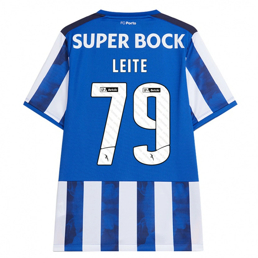 Danxen Uomo Maglia Afonso Leite #79 Blu Bianco Kit Gara Home 2024/25 Maglietta