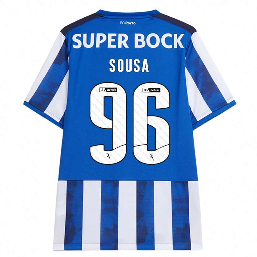 Danxen Uomo Maglia Filipe Sousa #96 Blu Bianco Kit Gara Home 2024/25 Maglietta
