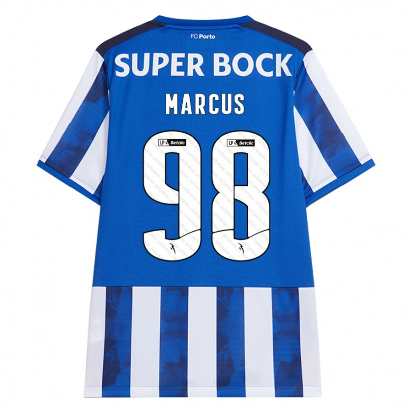 Danxen Uomo Maglia Abraham Marcus #98 Blu Bianco Kit Gara Home 2024/25 Maglietta