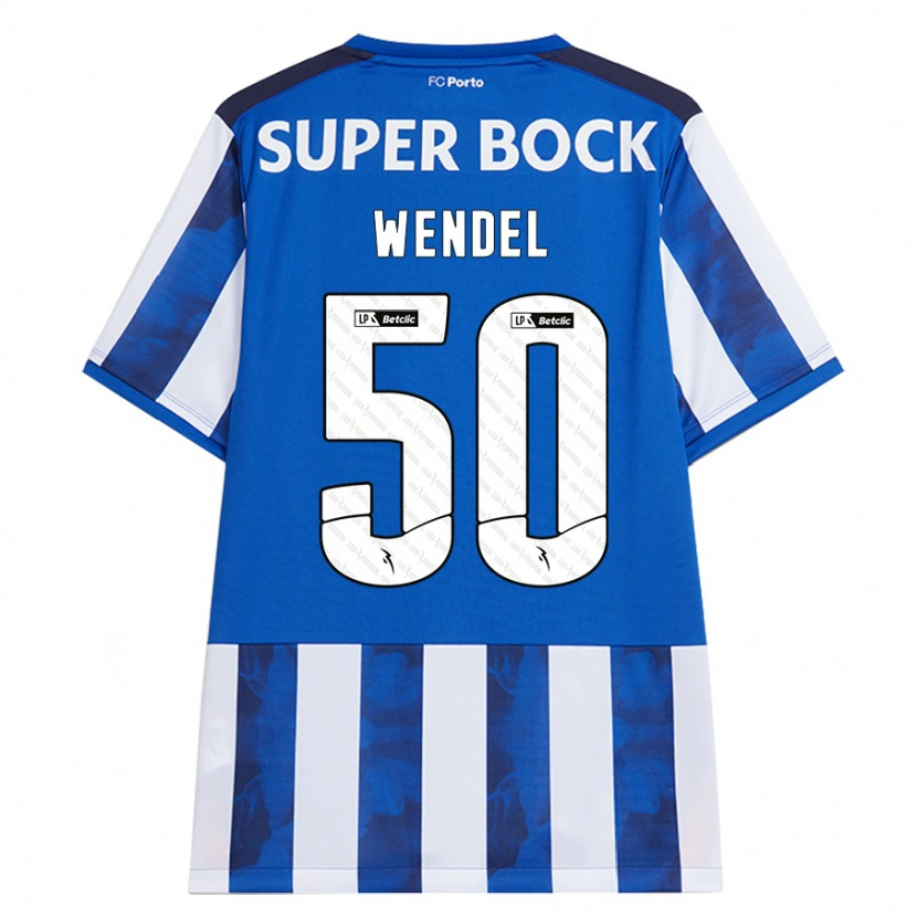 Danxen Uomo Maglia Wendel #50 Blu Bianco Kit Gara Home 2024/25 Maglietta