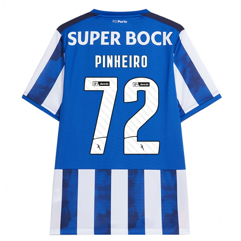 Danxen Uomo Maglia Rodrigo Pinheiro #72 Blu Bianco Kit Gara Home 2024/25 Maglietta