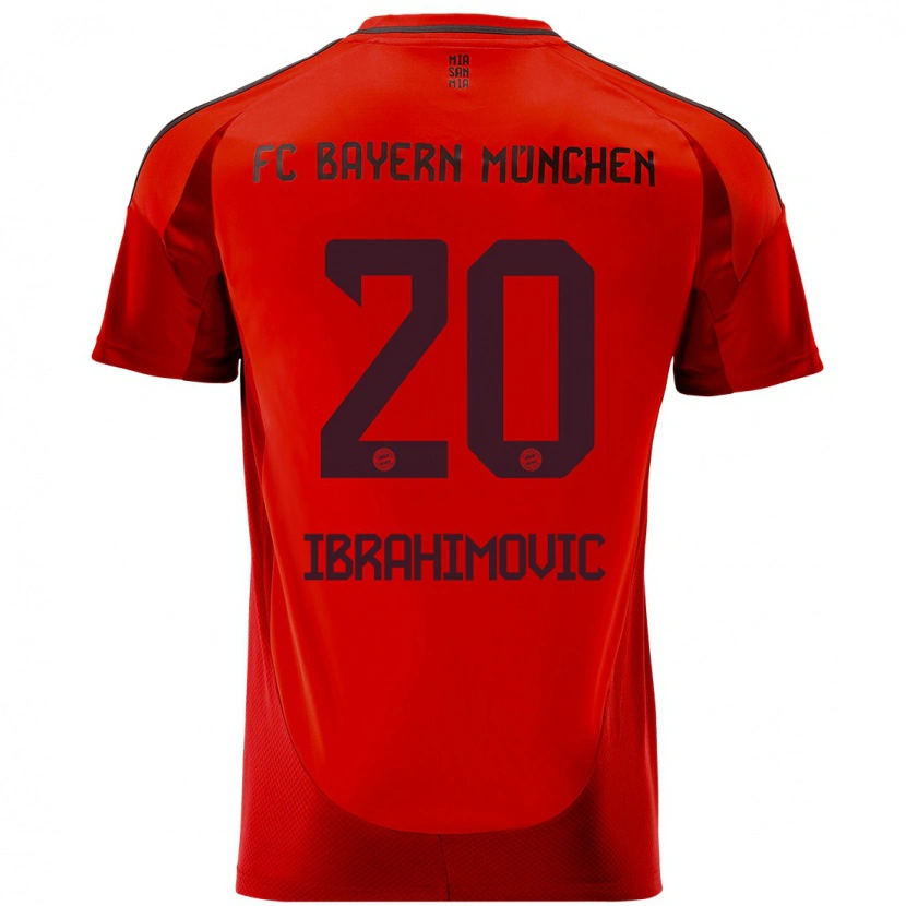 Danxen Uomo Maglia Arijon Ibrahimovic #20 Rosso Kit Gara Home 2024/25 Maglietta