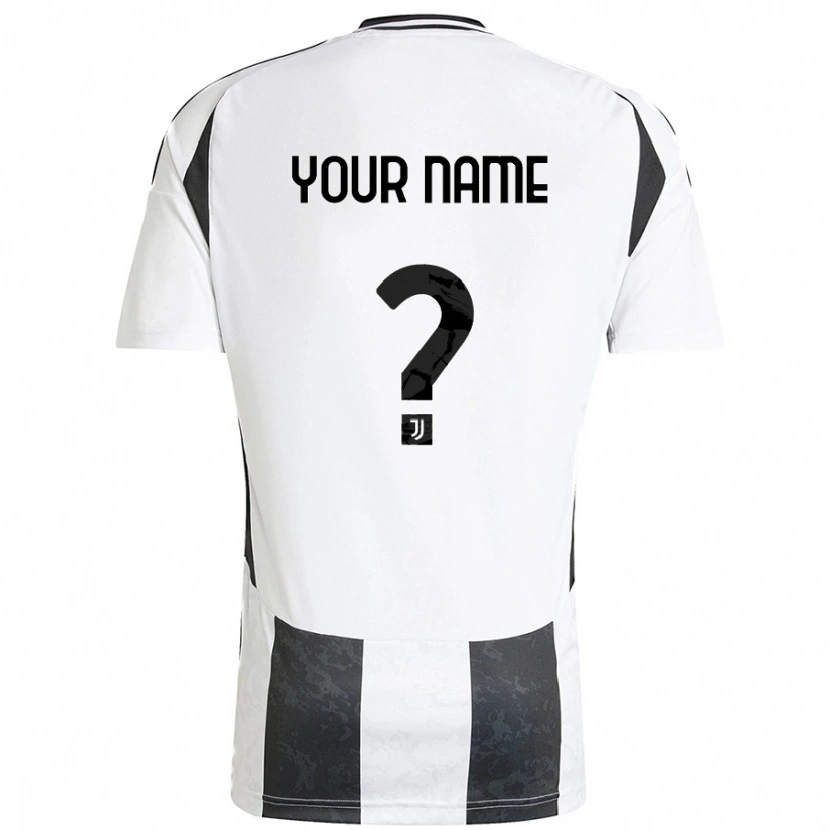 Danxen Uomo Maglia Il Tuo Nome #0 Bianco Nero Kit Gara Home 2024/25 Maglietta