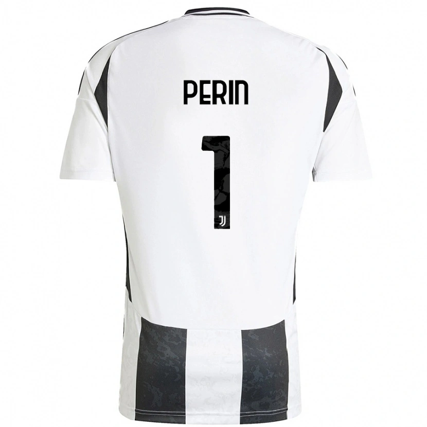 Danxen Uomo Maglia Mattia Perin #1 Bianco Nero Kit Gara Home 2024/25 Maglietta