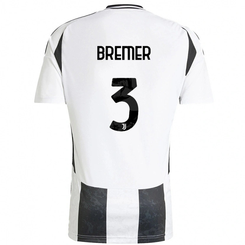 Danxen Uomo Maglia Bremer #3 Bianco Nero Kit Gara Home 2024/25 Maglietta