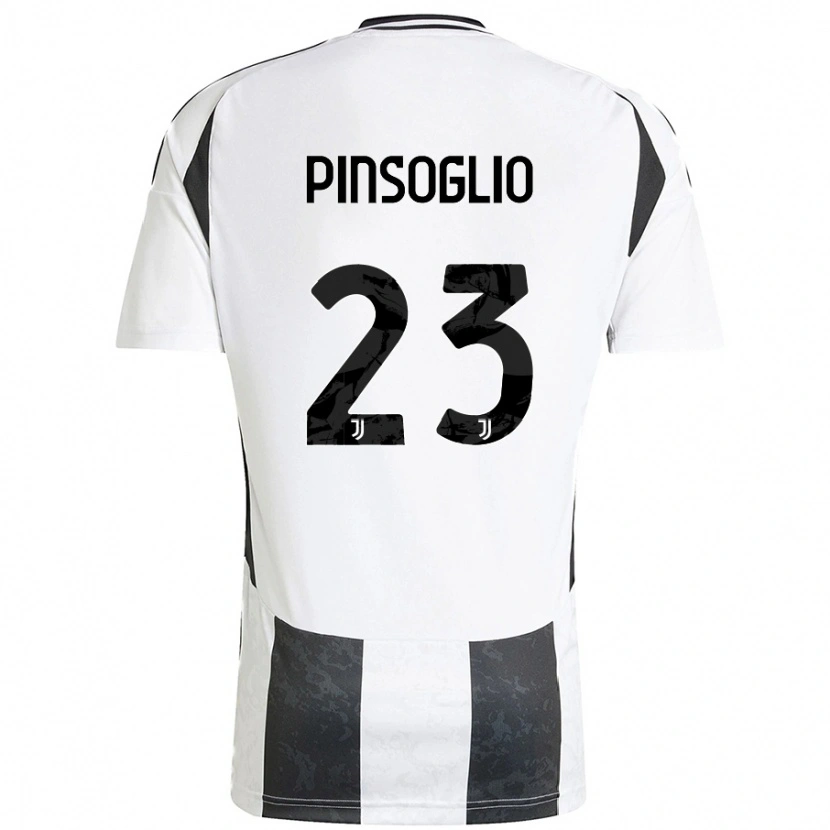Danxen Uomo Maglia Carlo Pinsoglio #23 Bianco Nero Kit Gara Home 2024/25 Maglietta