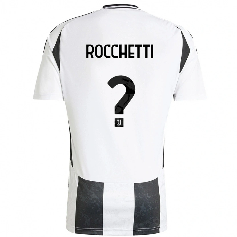 Danxen Uomo Maglia Edoardo Rocchetti #0 Bianco Nero Kit Gara Home 2024/25 Maglietta