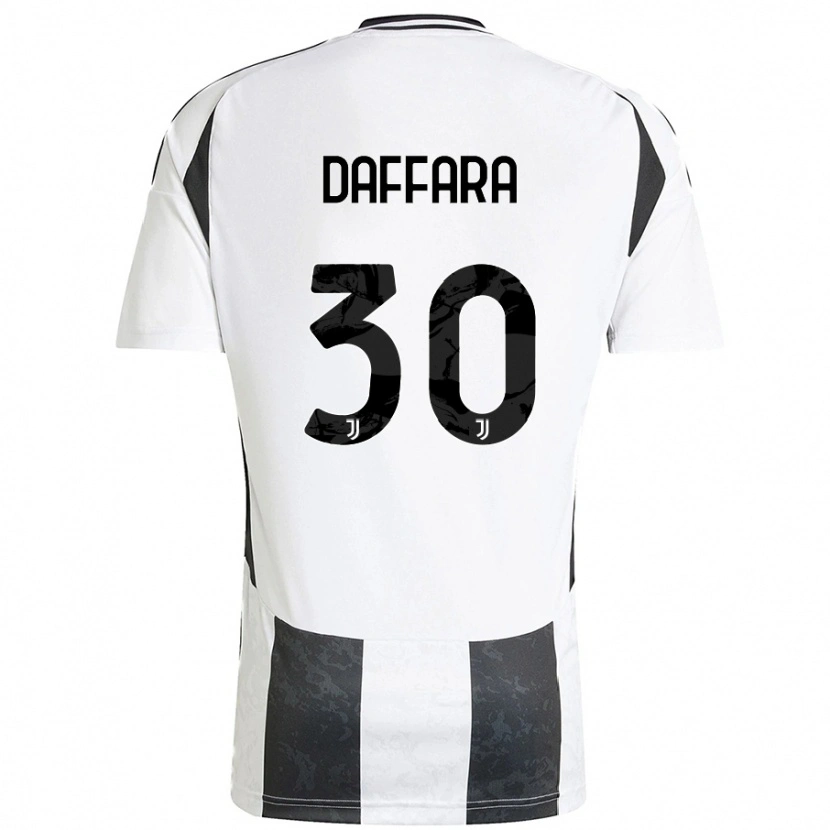 Danxen Uomo Maglia Giovanni Daffara #30 Bianco Nero Kit Gara Home 2024/25 Maglietta
