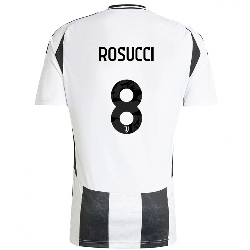 Danxen Uomo Maglia Martina Rosucci #8 Bianco Nero Kit Gara Home 2024/25 Maglietta