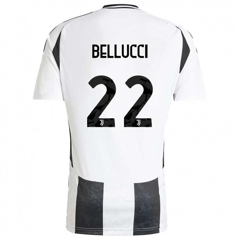 Danxen Uomo Maglia Melissa Bellucci #22 Bianco Nero Kit Gara Home 2024/25 Maglietta