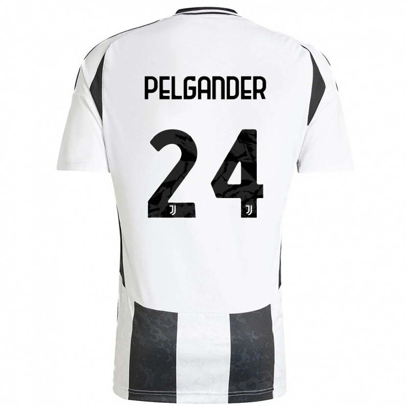 Danxen Uomo Maglia Elsa Pelgander #24 Bianco Nero Kit Gara Home 2024/25 Maglietta