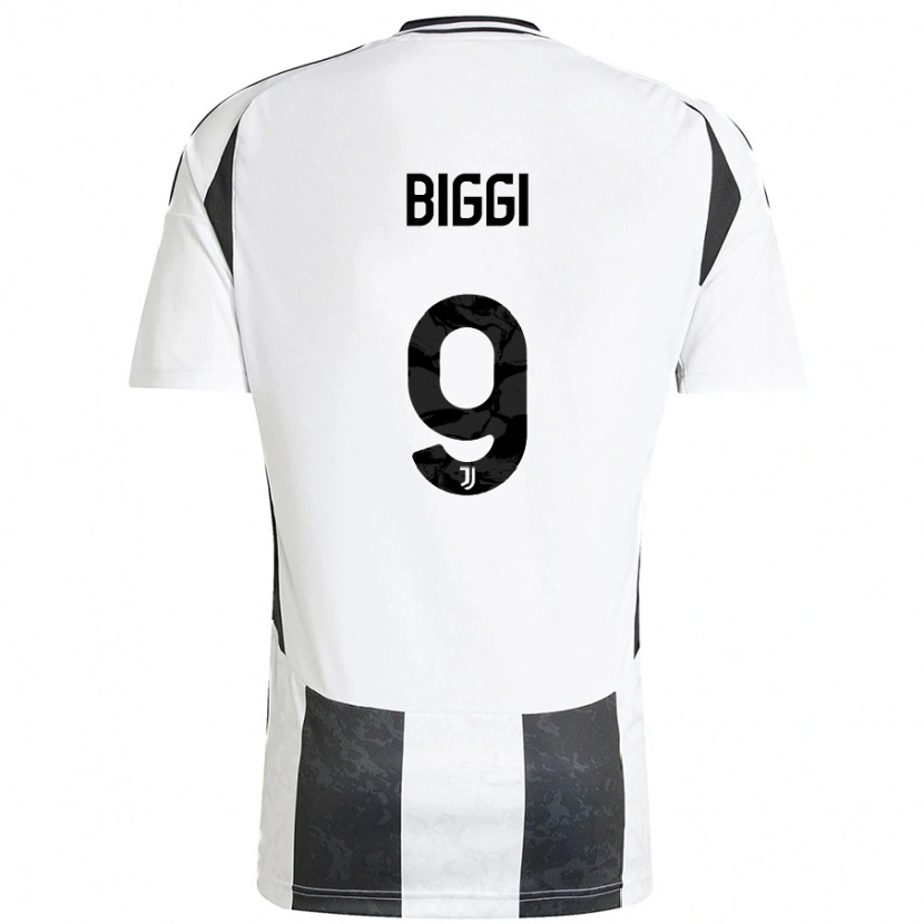Danxen Uomo Maglia Silvano Biggi #9 Bianco Nero Kit Gara Home 2024/25 Maglietta