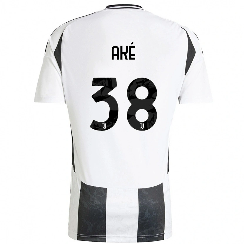 Danxen Uomo Maglia Marley Ake #38 Bianco Nero Kit Gara Home 2024/25 Maglietta
