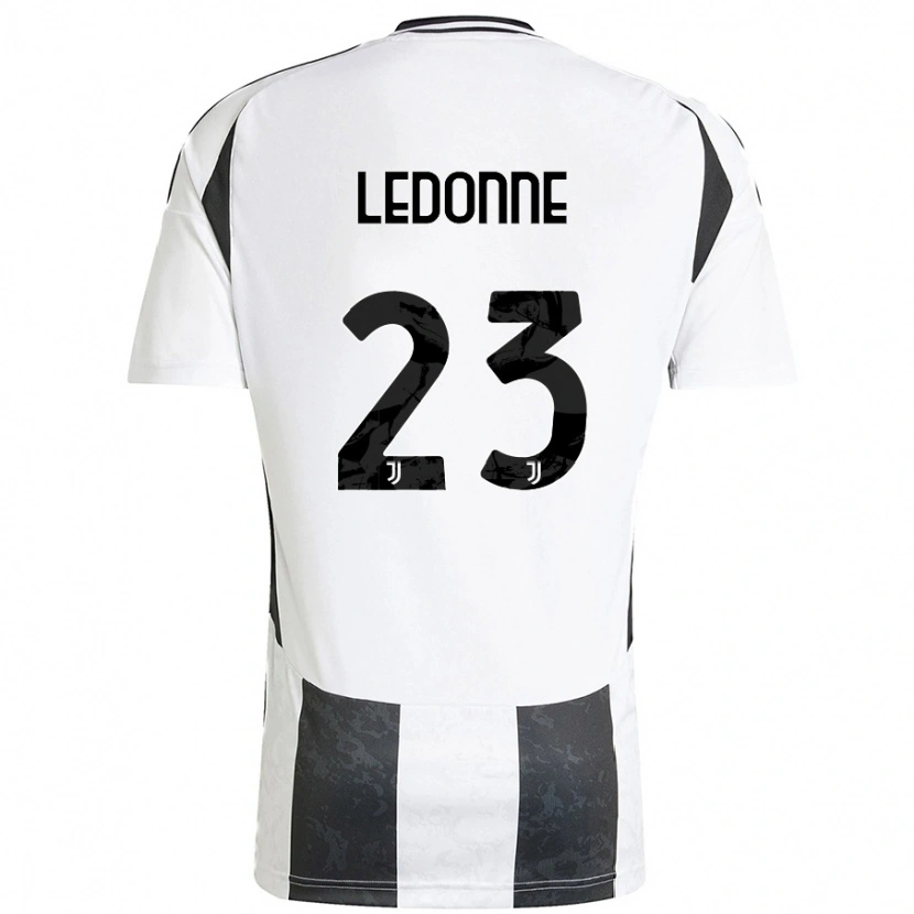 Danxen Uomo Maglia Nicolo Ledonne #23 Bianco Nero Kit Gara Home 2024/25 Maglietta