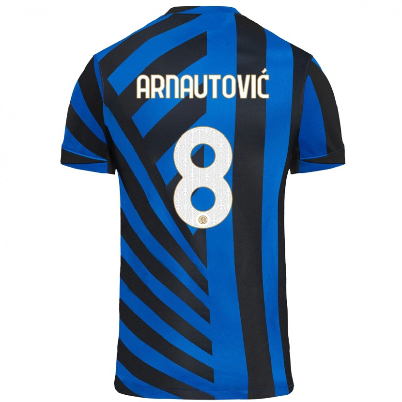 Danxen Uomo Maglia Marko Arnautovic #8 Blu Nero Kit Gara Home 2024/25 Maglietta