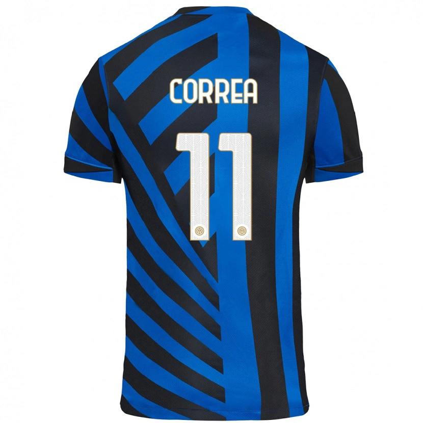 Danxen Uomo Maglia Joaquín Correa #11 Blu Nero Kit Gara Home 2024/25 Maglietta