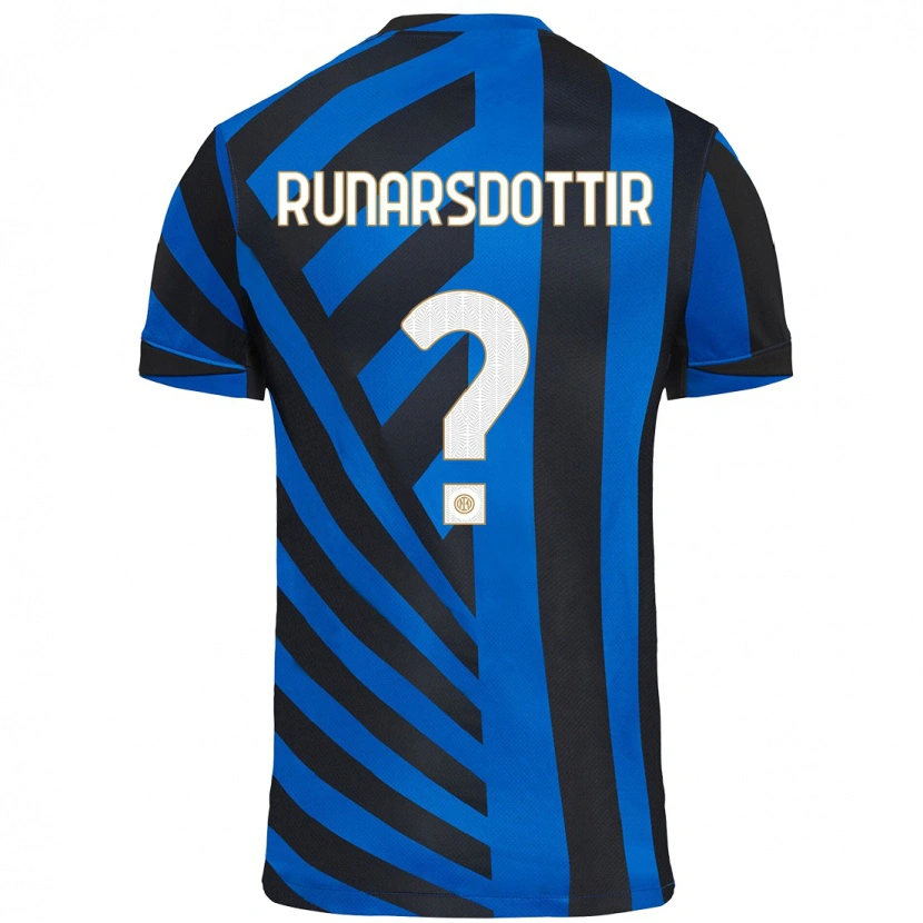 Danxen Uomo Maglia Cecilía Rán Rúnarsdóttir #0 Blu Nero Kit Gara Home 2024/25 Maglietta