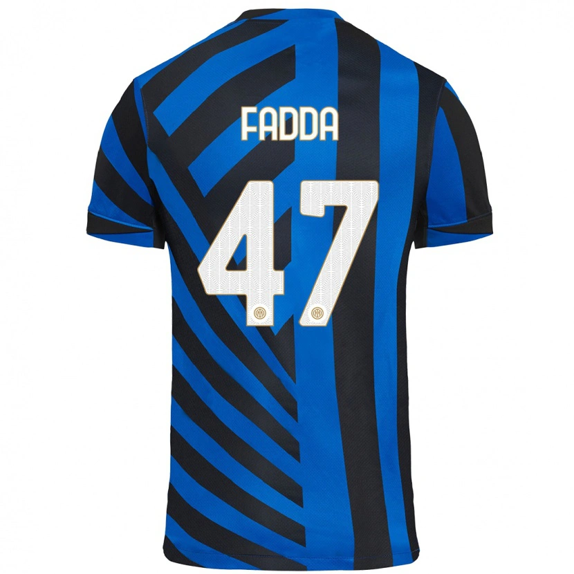 Danxen Uomo Maglia Paola Fadda #47 Blu Nero Kit Gara Home 2024/25 Maglietta