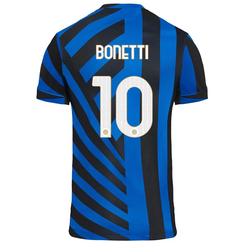 Danxen Uomo Maglia Tatiana Bonetti #10 Blu Nero Kit Gara Home 2024/25 Maglietta