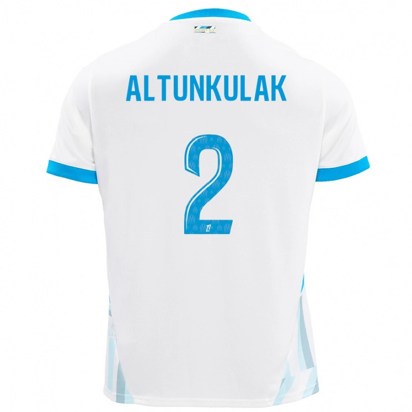 Danxen Uomo Maglia Selen Altunkulak #2 Bianco Azzurro Kit Gara Home 2024/25 Maglietta