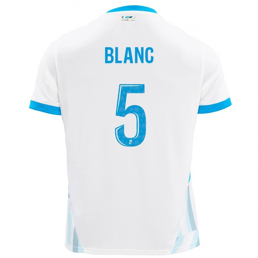 Danxen Uomo Maglia Amandine Blanc #5 Bianco Azzurro Kit Gara Home 2024/25 Maglietta