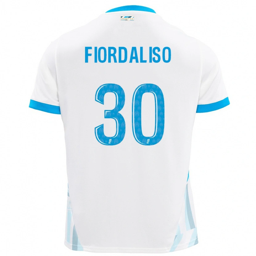 Danxen Uomo Maglia Thelma Fiordaliso #30 Bianco Azzurro Kit Gara Home 2024/25 Maglietta
