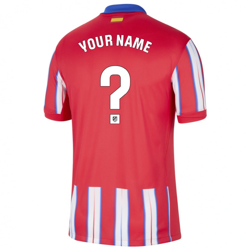 Danxen Uomo Maglia Il Tuo Nome #0 Rosso Bianco Blu Kit Gara Home 2024/25 Maglietta