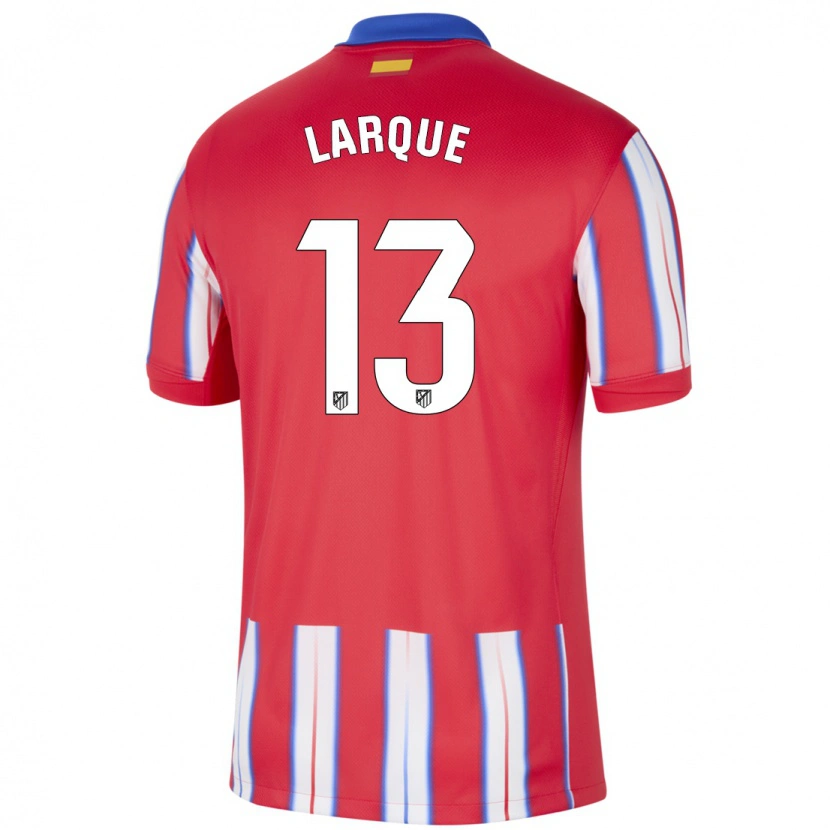 Danxen Uomo Maglia Patricia Larqué #13 Rosso Bianco Blu Kit Gara Home 2024/25 Maglietta