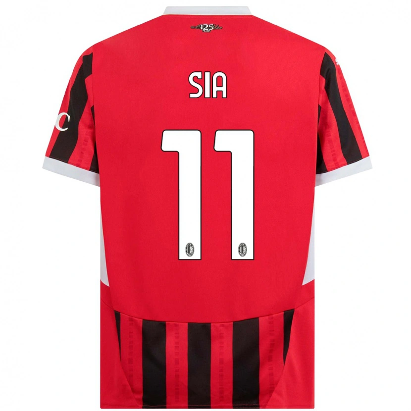 Danxen Uomo Maglia Diego Sia #11 Rosso Nero Kit Gara Home 2024/25 Maglietta