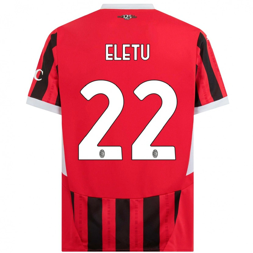 Danxen Uomo Maglia Victor Eletu #22 Rosso Nero Kit Gara Home 2024/25 Maglietta