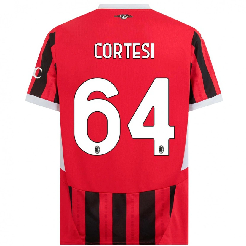 Danxen Uomo Maglia Selena Cortesi #64 Rosso Nero Kit Gara Home 2024/25 Maglietta