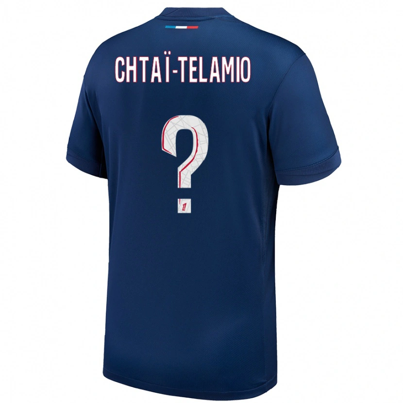 Danxen Uomo Maglia Zayon Chtaï-Telamio #0 Blu Navy Bianco Kit Gara Home 2024/25 Maglietta