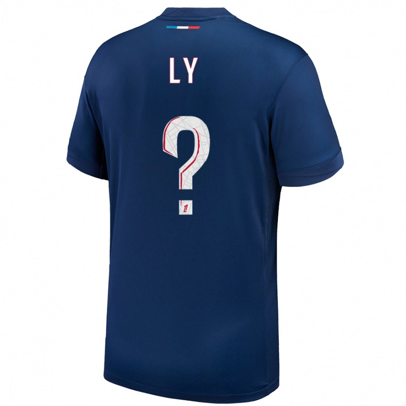 Danxen Uomo Maglia Elijah Ly #0 Blu Navy Bianco Kit Gara Home 2024/25 Maglietta