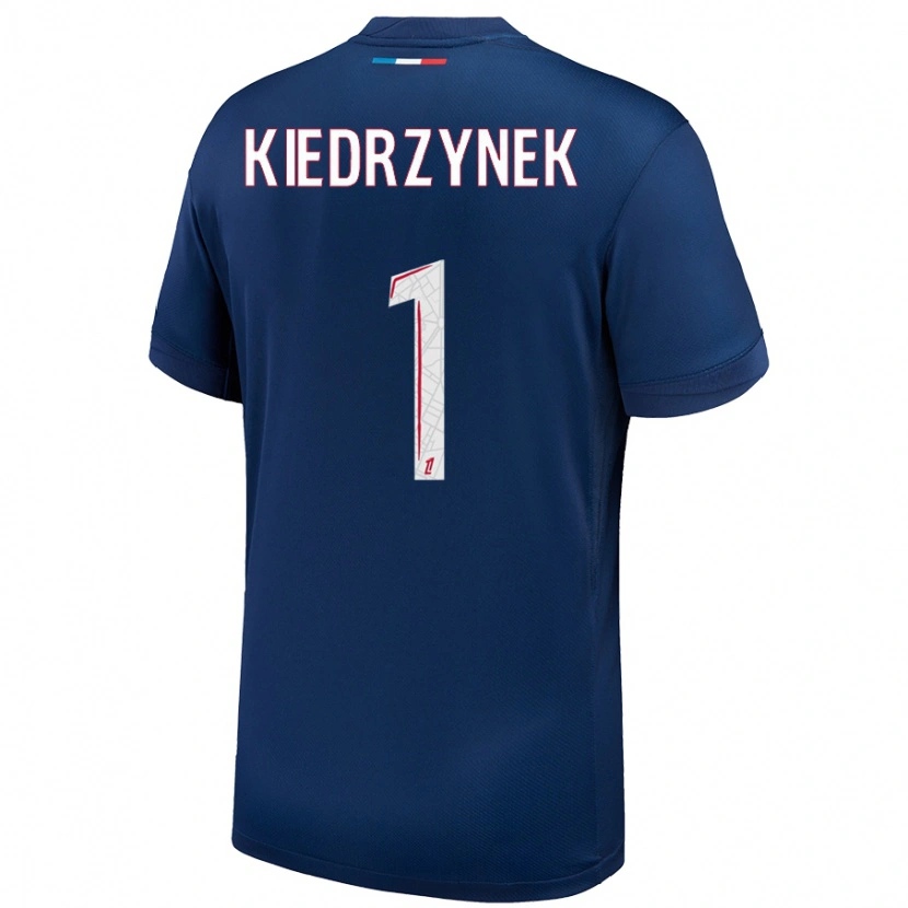 Danxen Uomo Maglia Katarzyna Kiedrzynek #1 Blu Navy Bianco Kit Gara Home 2024/25 Maglietta