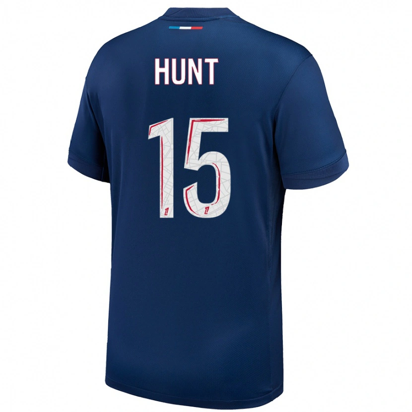 Danxen Uomo Maglia Clare Hunt #15 Blu Navy Bianco Kit Gara Home 2024/25 Maglietta