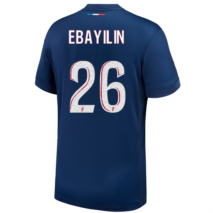 Danxen Uomo Maglia Anaïs Ebayilin #26 Blu Navy Bianco Kit Gara Home 2024/25 Maglietta