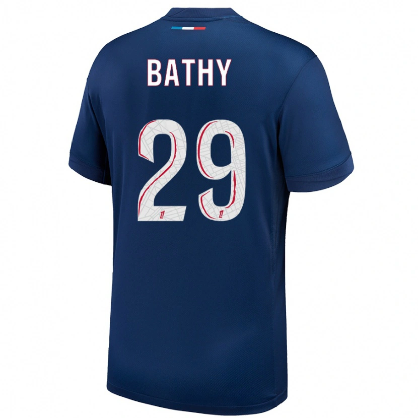 Danxen Uomo Maglia Griedge Mbock Bathy #29 Blu Navy Bianco Kit Gara Home 2024/25 Maglietta