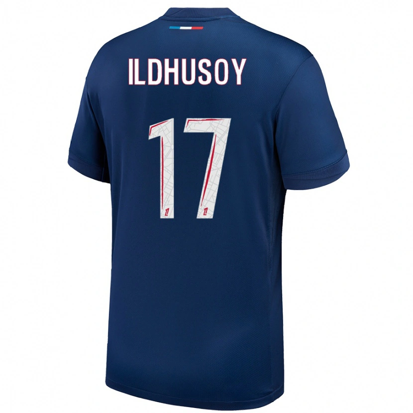 Danxen Uomo Maglia Celin Bizet Ildhusoy #17 Blu Navy Bianco Kit Gara Home 2024/25 Maglietta