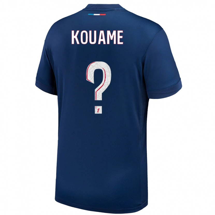 Danxen Uomo Maglia Kelly Kouame #0 Blu Navy Bianco Kit Gara Home 2024/25 Maglietta